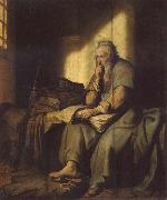 REMBRANDT Harmenszoon van Rijn The Apostle Paul in Prison USA oil painting artist